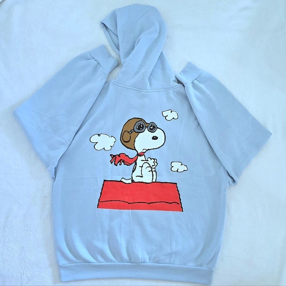 Peanuts🥜  "Snoopy World War I Flying Ace" Hoodie - NWT - Picture 2 of 13